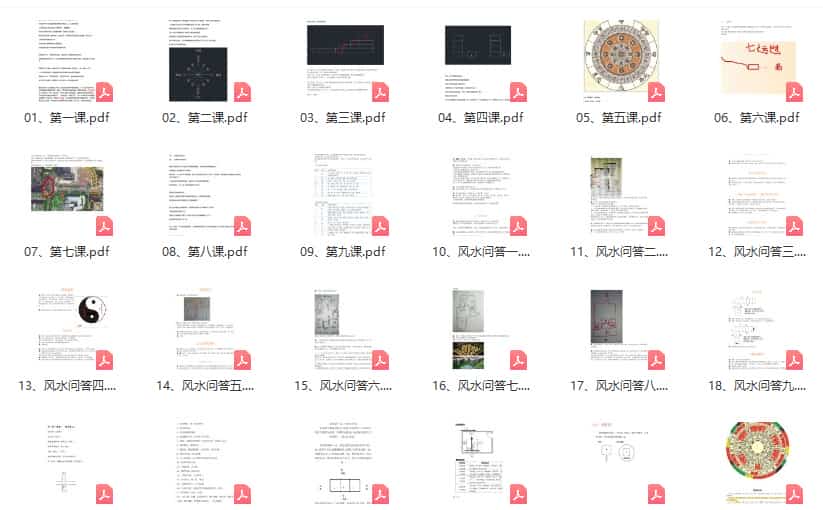玄真老师形家风水教学讲义等41份电子版pdf文件插图