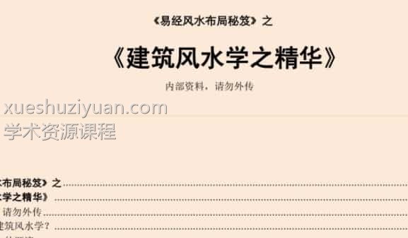 易经风水布局秘笈之《建筑风水学之精华》插图 易经风水布局秘笈之《建筑风水学之精华》插图