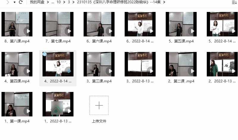 《深圳八字命理研修班2022陈晓华》–14集插图1
