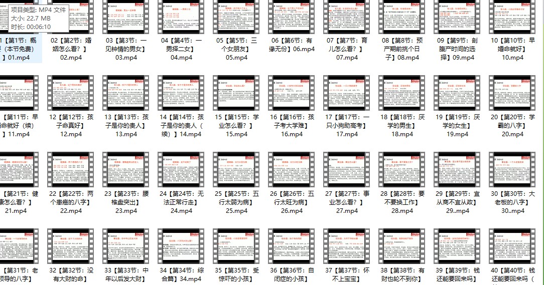 刑小星~八字命理与风水（进阶篇）视频40集插图